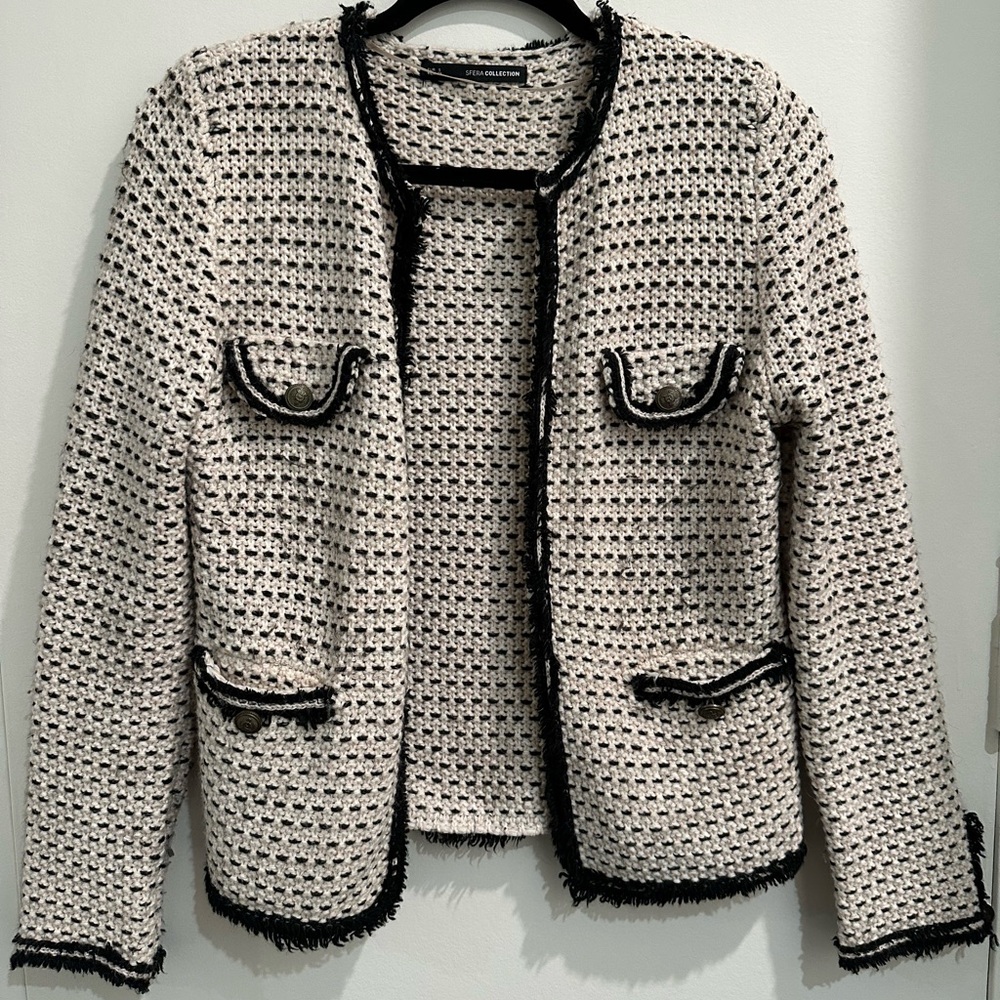 Sfera Collection Tweed Blazer/Jacket Size S